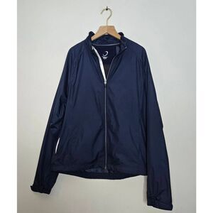 Zero Restriction Tour Series Golf Jacket Mens Size Small Navy Full Zip Stretch